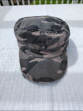 Unbranded Women's Camo Military Cap - Gray